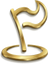 The Perfect Divot gold flag logo